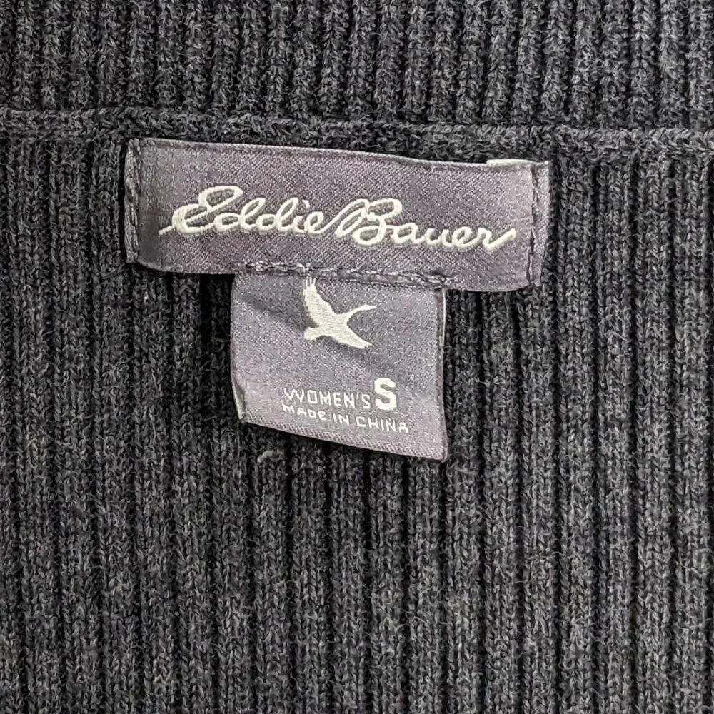 Eddie Bauer Sweater Gray sz S - Picture 3 of 6